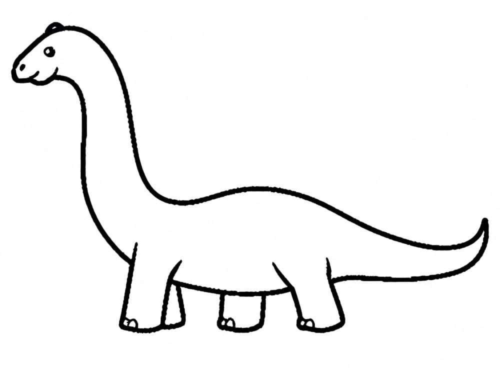 Imagen Diplodoco #212446 para imprimir de la colección Animales Prehistóricos, ideal para los más pequeños