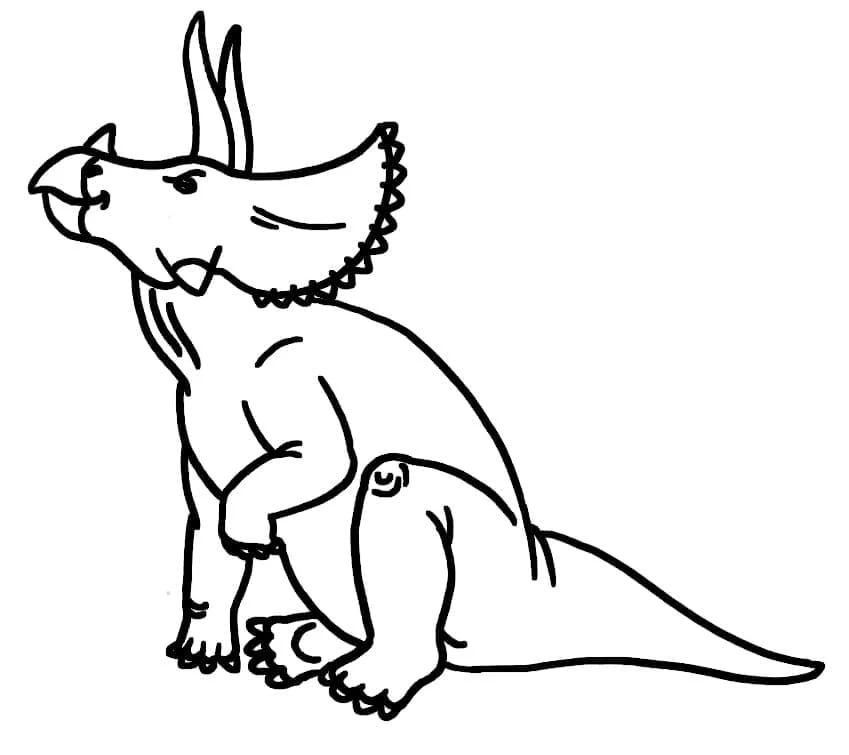 Ilustración Triceratops #211938 de la colección Animales Prehistóricos, dibujo para colorear gratis Ilustración Triceratops #211938 de la colección Animales Prehistóricos, dibujo para colorear gratis