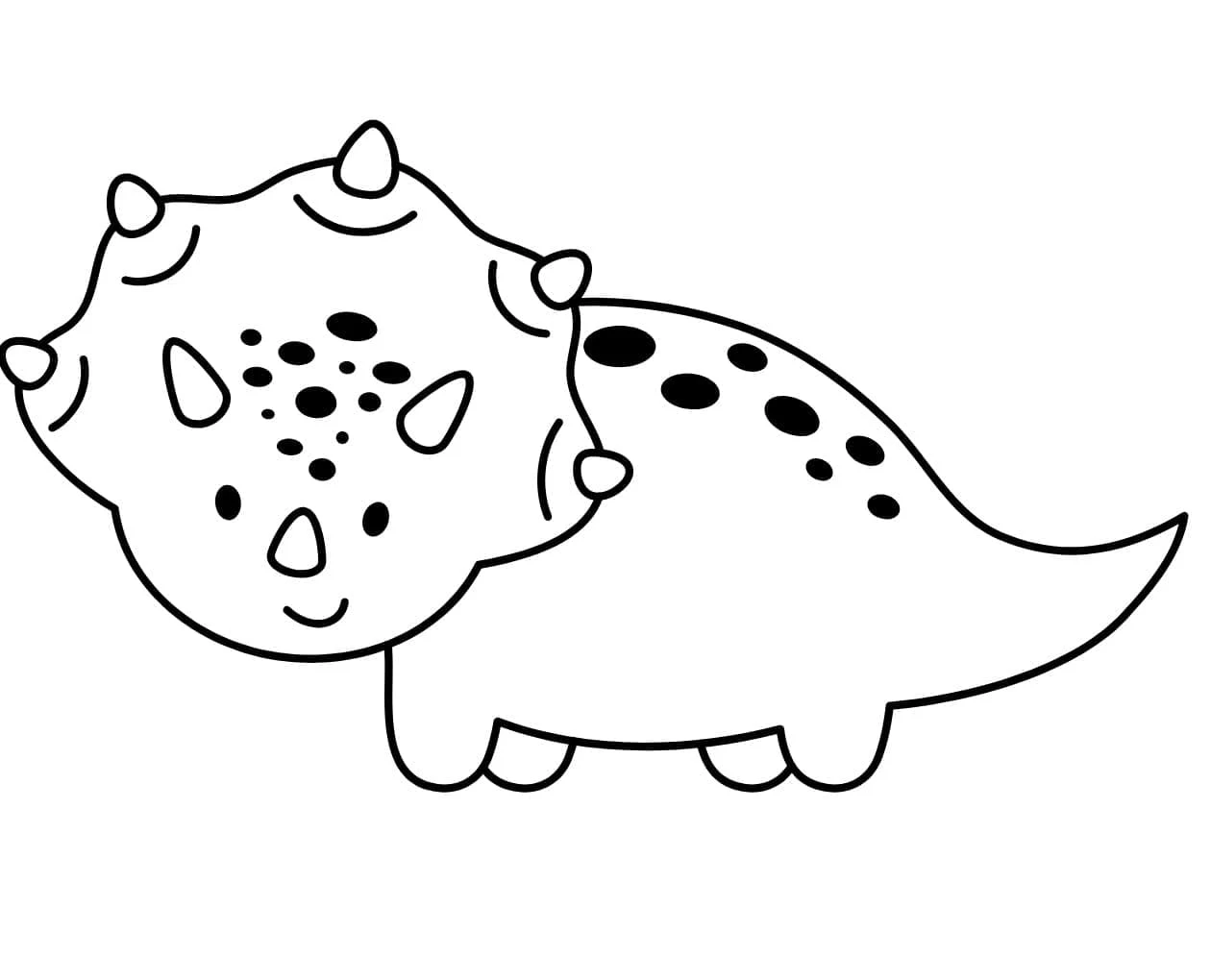 Dibujo gratuito Triceratops #211960 perteneciente a la colección Animales Prehistóricos, listo para imprimir