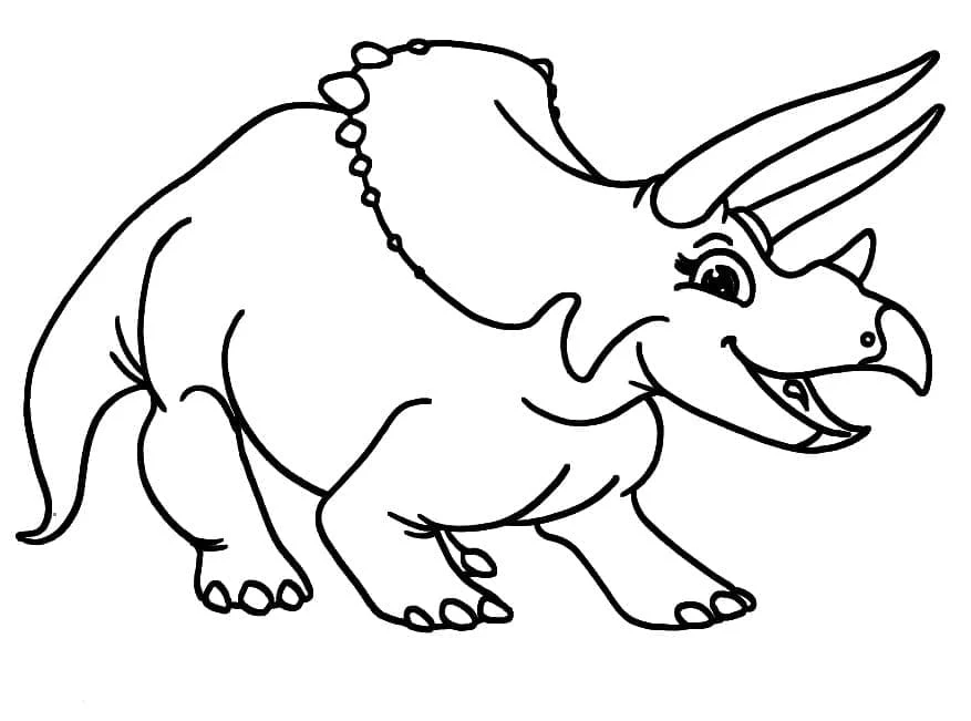 Imagen Triceratops #211963 para imprimir de la colección Animales Prehistóricos, ideal para los más pequeños