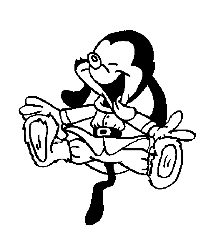 Dibujo de Animaniacs personaje riendo sentado con las piernas cruzadas para colorear Dibujo de Animaniacs personaje riendo sentado con las piernas cruzadas para colorear