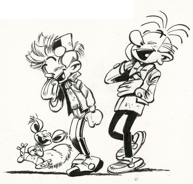 Dibujo gratuito Spirou y Fantasio #182510 perteneciente a la colección Dibujos Animados y Series Animadas, listo para imprimir