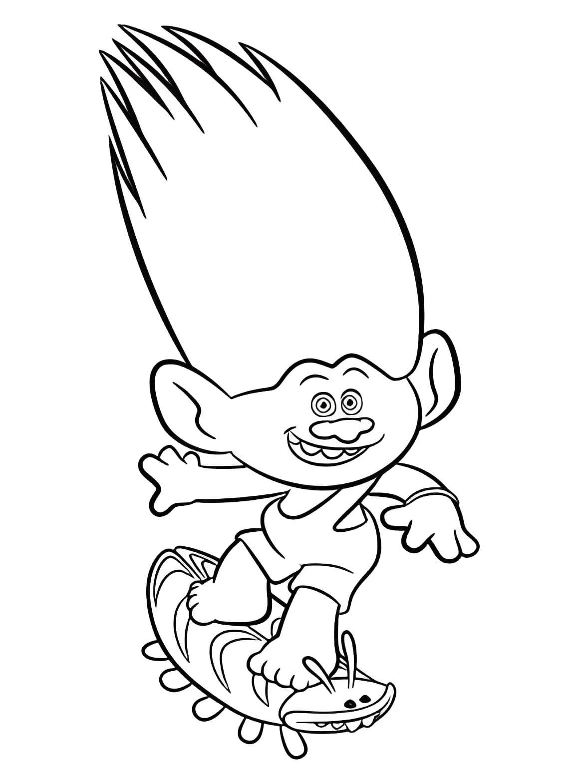 Dibujo de Aspen Heitz de The Trolls bailando para colorear Dibujo de Aspen Heitz de The Trolls bailando para colorear