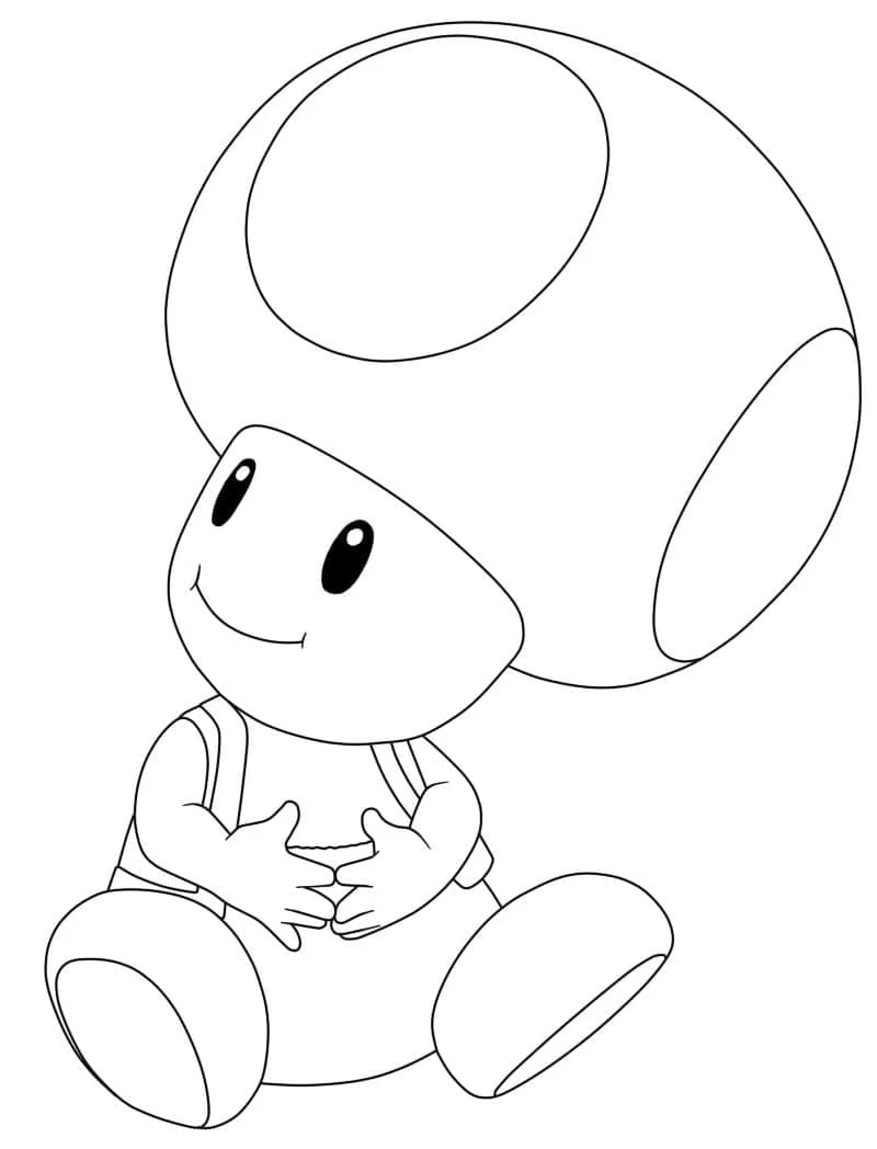 Dibujo de Sapo sentado con las manos en la panza para colorear Dibujo de Sapo sentado con las manos en la panza para colorear