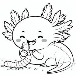 Ajolote - Dibujos para colorear gratis