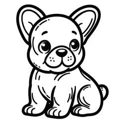 Bulldog Francés - Dibujos para colorear gratis
