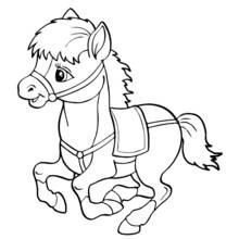 Caballo - Dibujos para colorear gratis