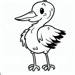 Cigüeña - Dibujos para colorear gratis