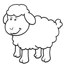Cordero - Dibujos para colorear gratis