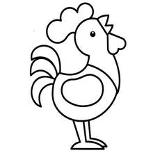 Gallo - Dibujos para colorear gratis