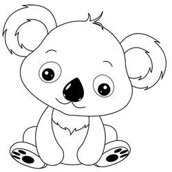 Koala - Dibujos para colorear gratis