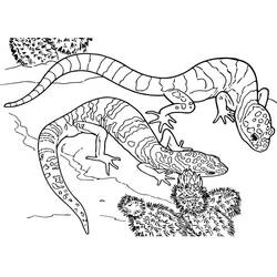 Lagarto - Dibujos para colorear gratis