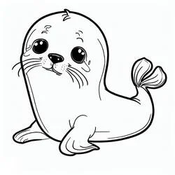 León Marino - Dibujos para colorear gratis