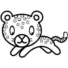 Leopardo - Dibujos para colorear gratis