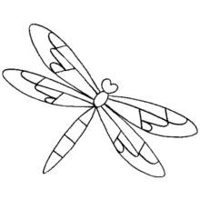 Libélula - Dibujos para colorear gratis