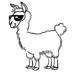 Llama - Dibujos para colorear gratis