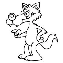 Lobo - Dibujos para colorear gratis