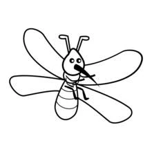 Mosquito - Dibujos para colorear gratis