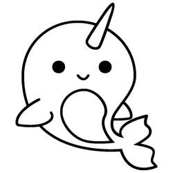 Narval - Dibujos para colorear gratis