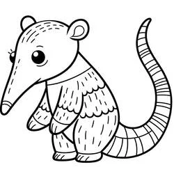 Oso Hormiguero - Dibujos para colorear gratis