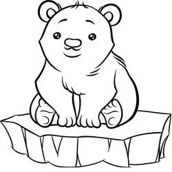 Oso Polar - Dibujos para colorear gratis