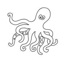 Pulpo - Dibujos para colorear gratis