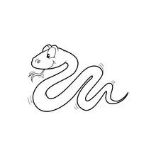 Serpiente - Dibujos para colorear gratis