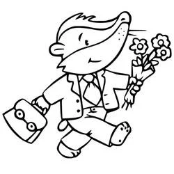 Tejón - Dibujos para colorear gratis