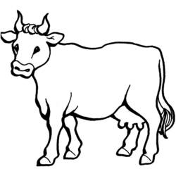 Vaca - Dibujos para colorear gratis