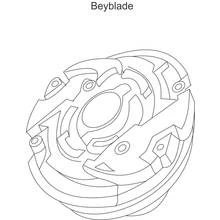 Dibujo de Beyblade peonza con aletas puntiagudas para colorear Dibujo de Beyblade peonza con aletas puntiagudas para colorear