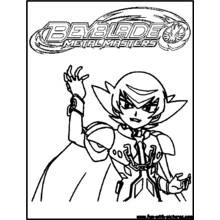 Dibujo de Beyblade Metal Masters personaje levantando la mano para colorear Dibujo de Beyblade Metal Masters personaje levantando la mano para colorear