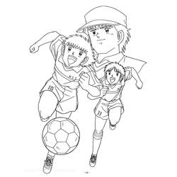 Captain Tsubasa - Dibujos para colorear gratis Captain Tsubasa - Dibujos para colorear gratis