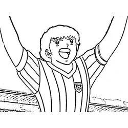 Captain Tsubasa - Dibujos para colorear gratis