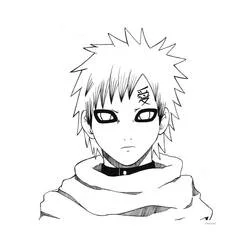 Gaara - Dibujos para colorear gratis