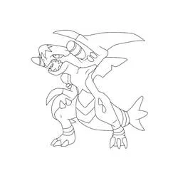 Garchomp - Dibujos para colorear gratis Garchomp - Dibujos para colorear gratis