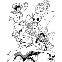 One Piece - Dibujos para colorear gratis