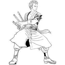 Roronoa Zoro - Dibujos para colorear gratis