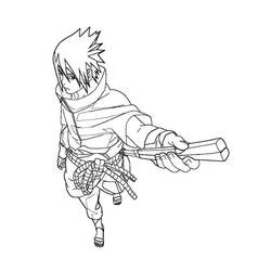 Sasuke - Dibujos para colorear gratis