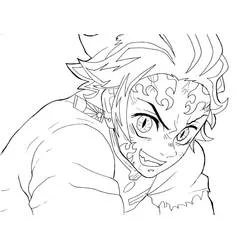 Tanjiro - Dibujos para colorear gratis