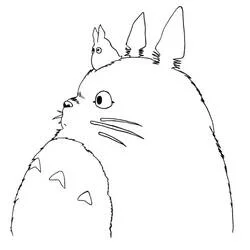 Totoro - Dibujos para colorear gratis