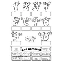 Dibujo de Números divertidos del 1 al 10 con caras para colorear