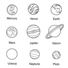 Planeta (Sistema Solar) - Dibujos para colorear gratis