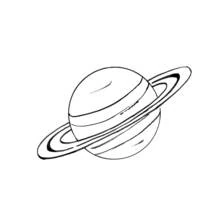 Dibujo de Planeta Saturno con sus anillos para colorear Dibujo de Planeta Saturno con sus anillos para colorear