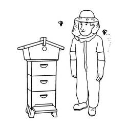 Apicultor - Dibujos para colorear gratis
