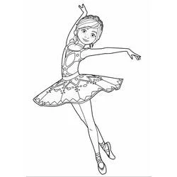 Bailarina - Dibujos para colorear gratis