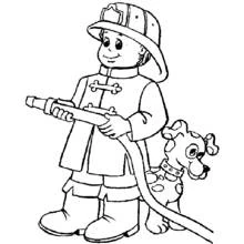 Bombero - Dibujos para colorear gratis