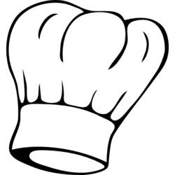 Dibujo de Gorro de cocinero abullonado para colorear Dibujo de Gorro de cocinero abullonado para colorear