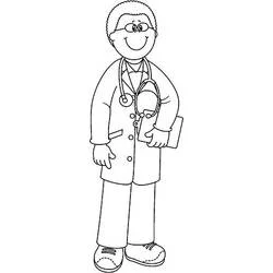 Dibujo de Enfermera sosteniendo una carpeta médica para colorear Dibujo de Enfermera sosteniendo una carpeta médica para colorear