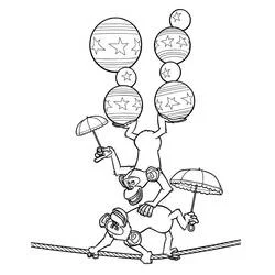 Funambulista - Dibujos para colorear gratis