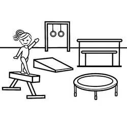 Dibujo Gimnasia (Carreras y Profesiones) #192303 para colorear e imprimir gratis